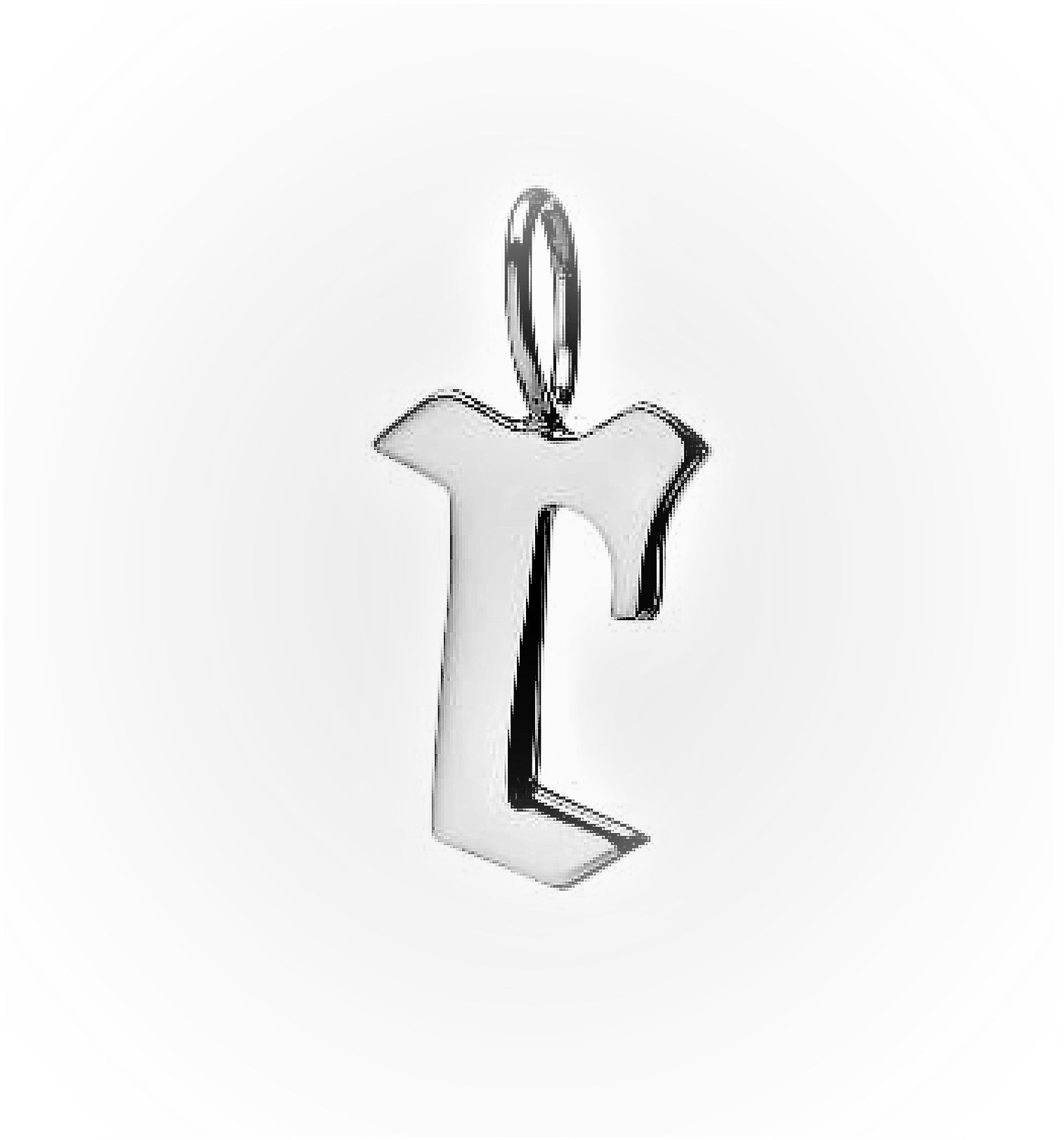 Gold Filled Charm Personalized Gotic Initial Letter Charm Necklace, Custom Old English Font Style, Delicate Initial Necklace For Women Men (Small) | A-213 to A238, A-240 to A-265 - DLUXCA