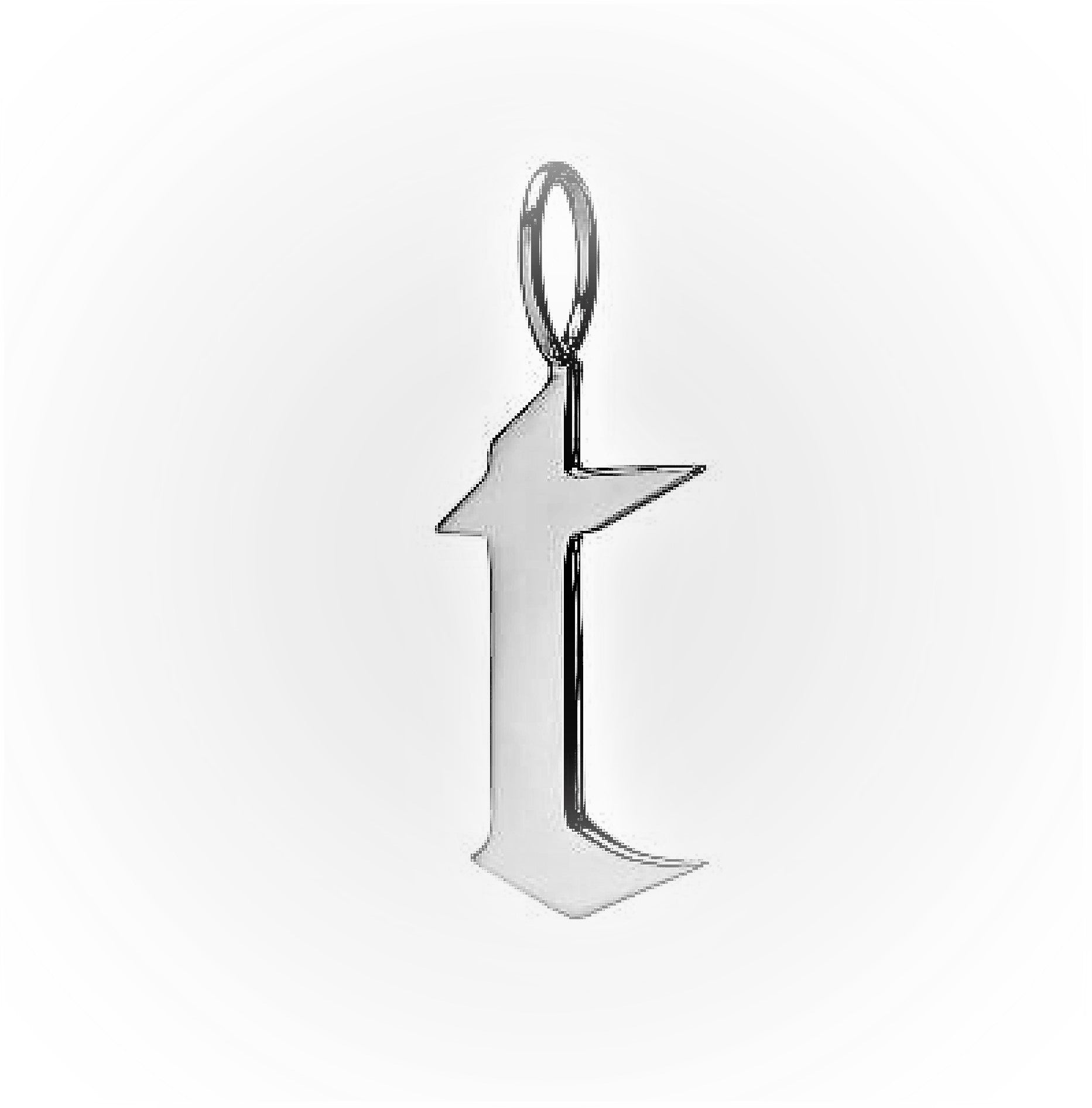 Gold Filled Charm Personalized Gotic Initial Letter Charm Necklace, Custom Old English Font Style, Delicate Initial Necklace For Women Men (Small) | A-213 to A238, A-240 to A-265 - DLUXCA