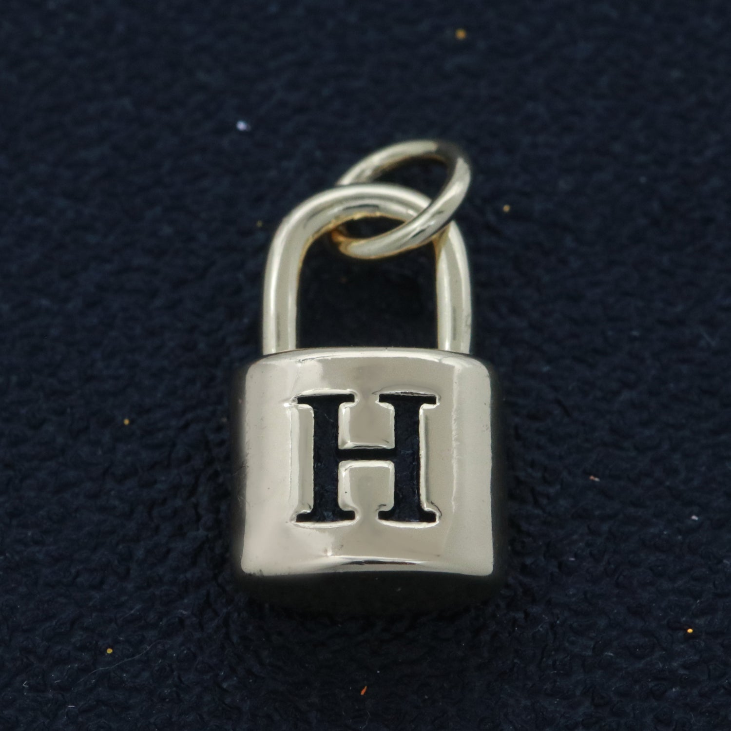 14K Gold Filled Padlock Letter Initial Lock Personalized Charm Pendant | A-822-A-834 - DLUXCA