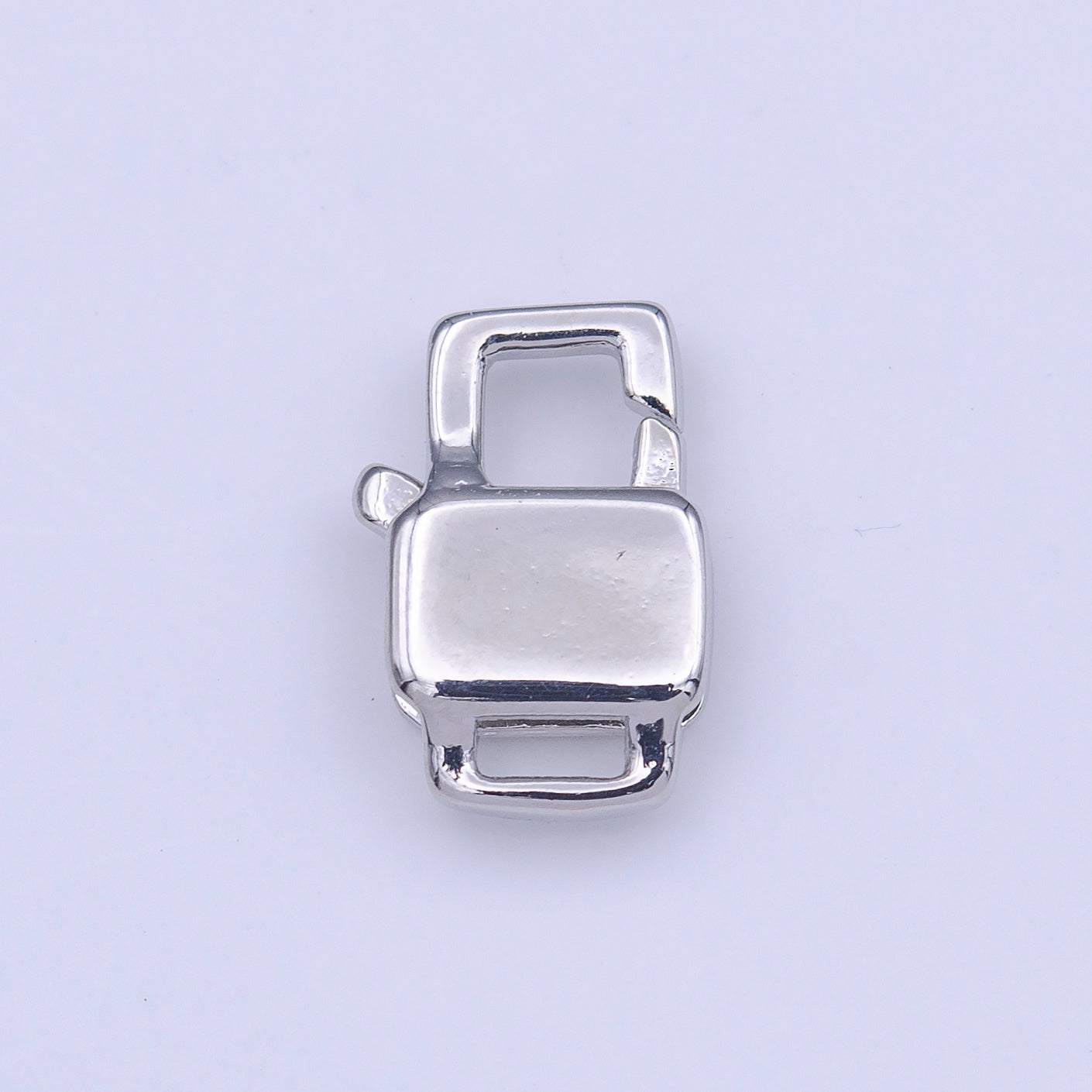 12mm Double Sided Boxy Rectangular Lobster Clasps Jewelry Closure in Gold & Silver | K261 K267 - DLUXCA