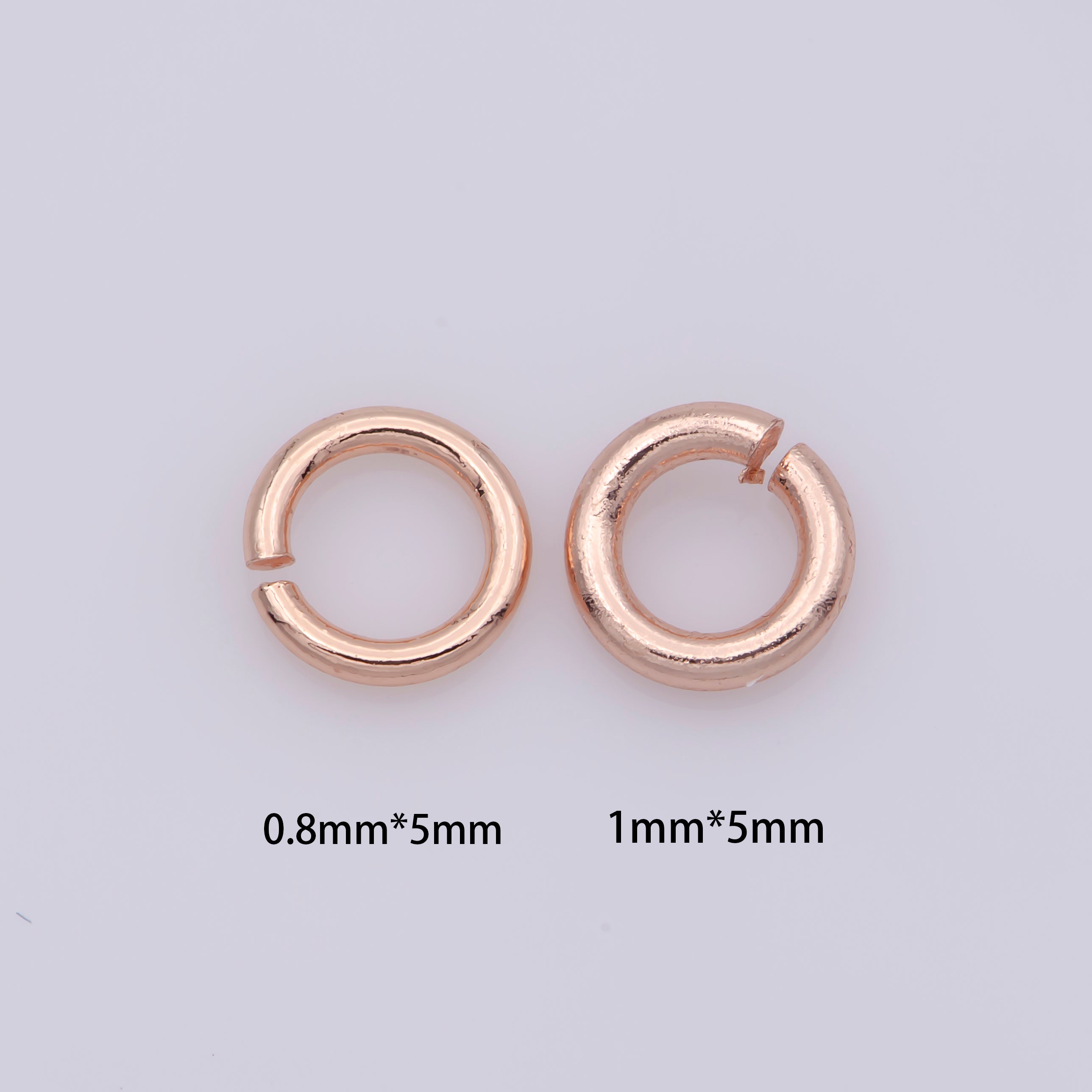 110 / 160 pcs 5mm 18ga 22 gauge Real Gold Plated Open Jump Rings Rhodium Plated Rose Gold Black Gun Metal O Ring 5 mm Attach Charm Clasp - DLUXCA