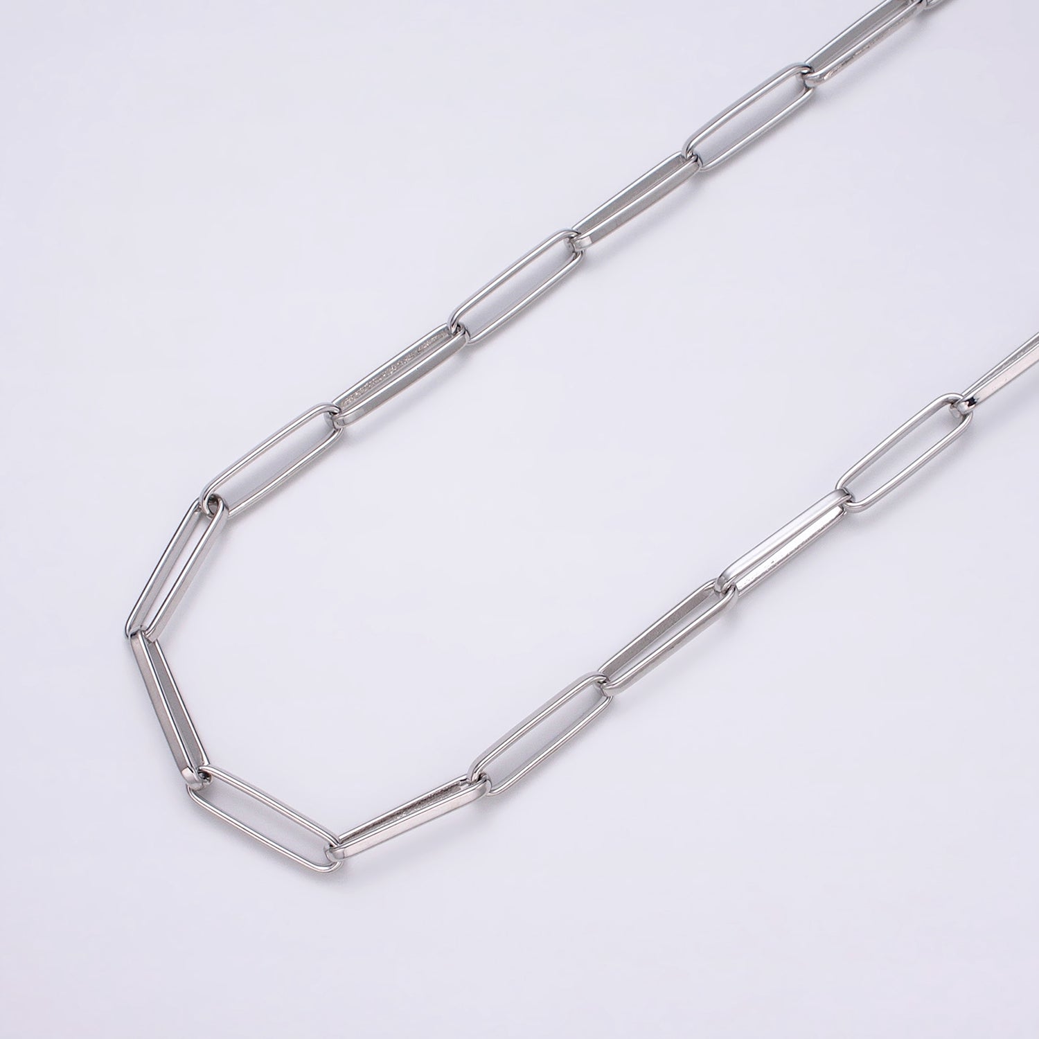 24k Gold Filled Chain by Yard Slim Paper Clip Chain Unfinished Chain Wholesale Elongated Oval Link Chain Roll-1285 1286 - DLUXCA