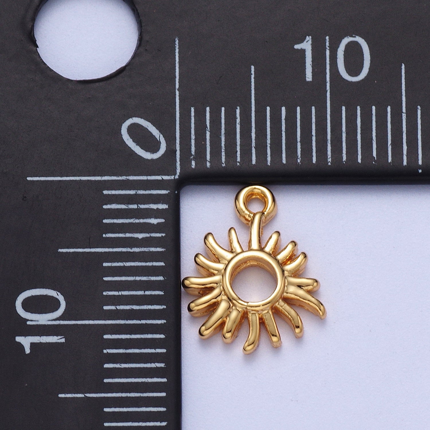 Celestial Shinning Sun Laser Beam Open Add-On Charm in Gold & Silver | AC040 AC041 - DLUXCA