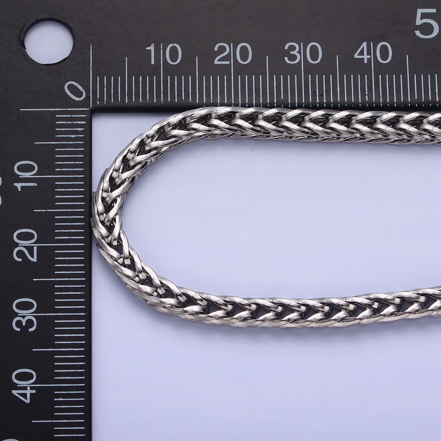 Long Gold Foxtail Chain Necklace Stainless Steel 4.2mm Thick Men's Chain 23.5 inch Necklace WA-1625 WA-1626 - DLUXCA