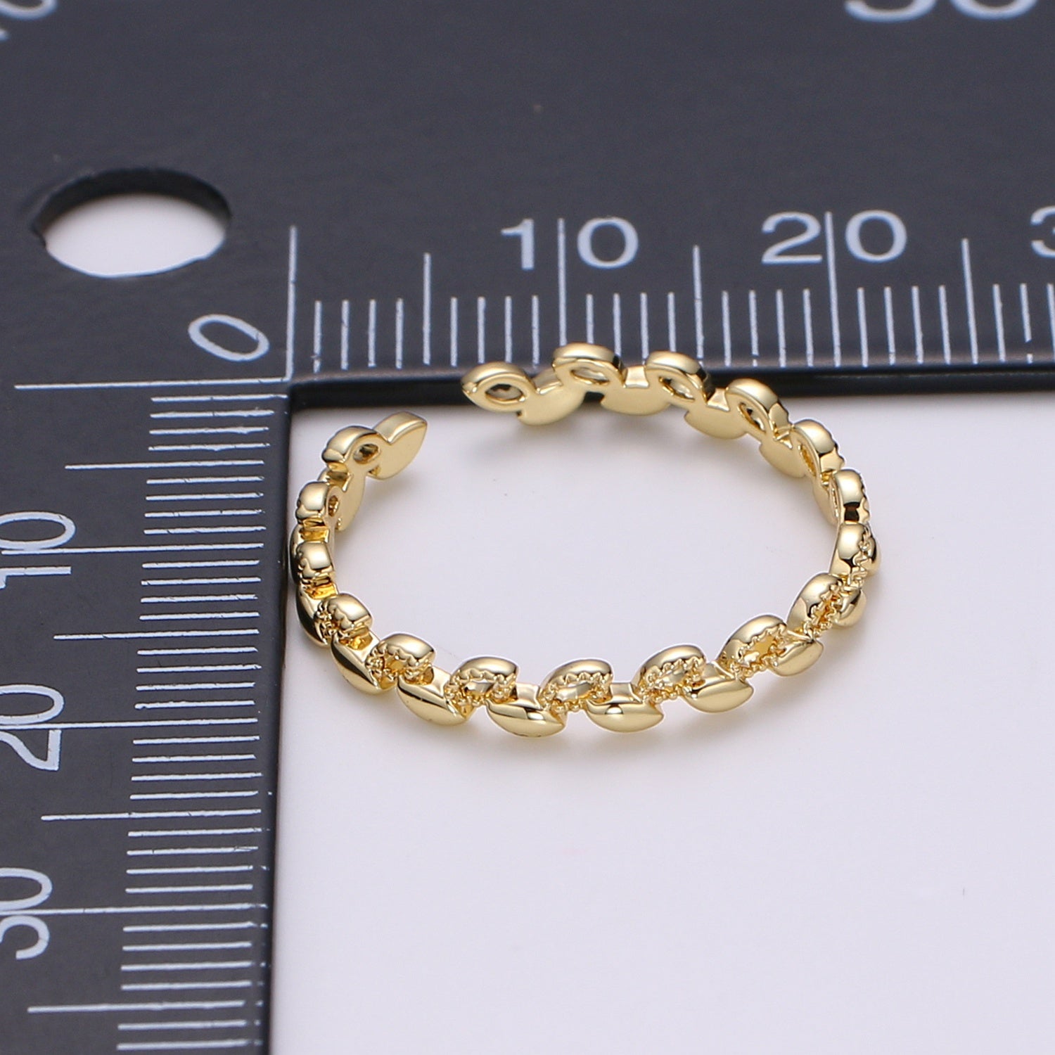 Dainty Gold Leaf Rings For Women Gold Filled Open Ring Adjustable Ring Leaf Minimalist Jewelry for Gift Idea - DLUXCA