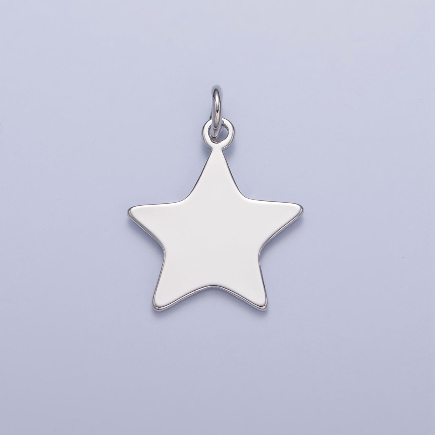 Dainty Gold Flat Star Pendant Only Charm for Necklace Bracelet Earring 14K or 24K Gold Filled W-153 - DLUXCA