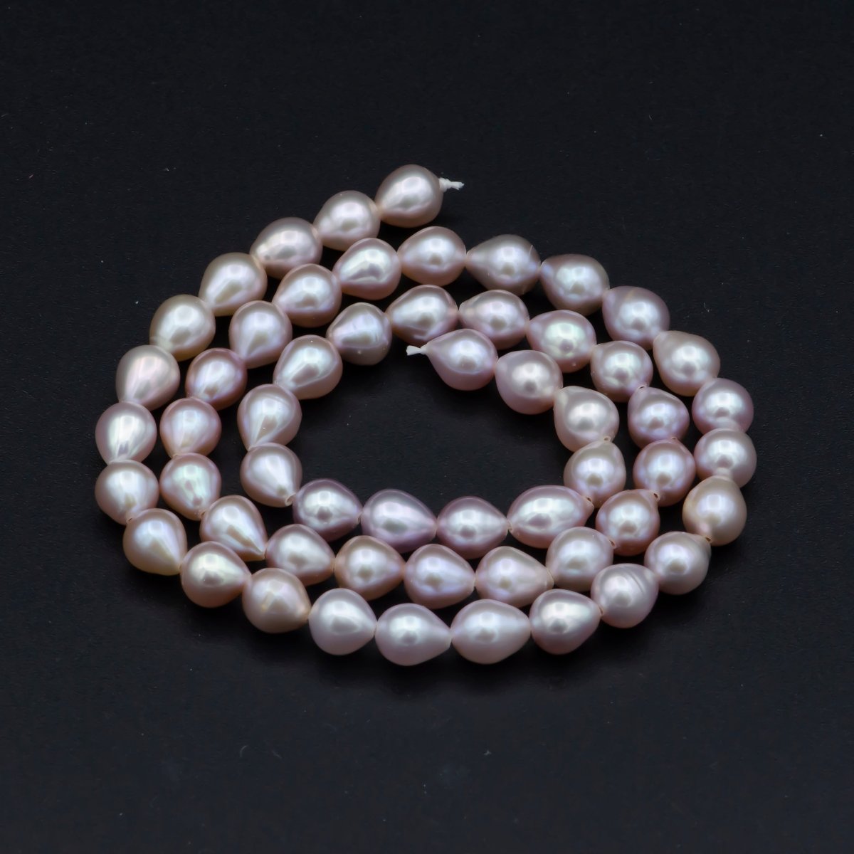 AAA 5.5mm Pink Champagne rice freshwater pearl teardrop pearl per Strand Wholesale Bulk | WA-564 Clearance Pricing - DLUXCA