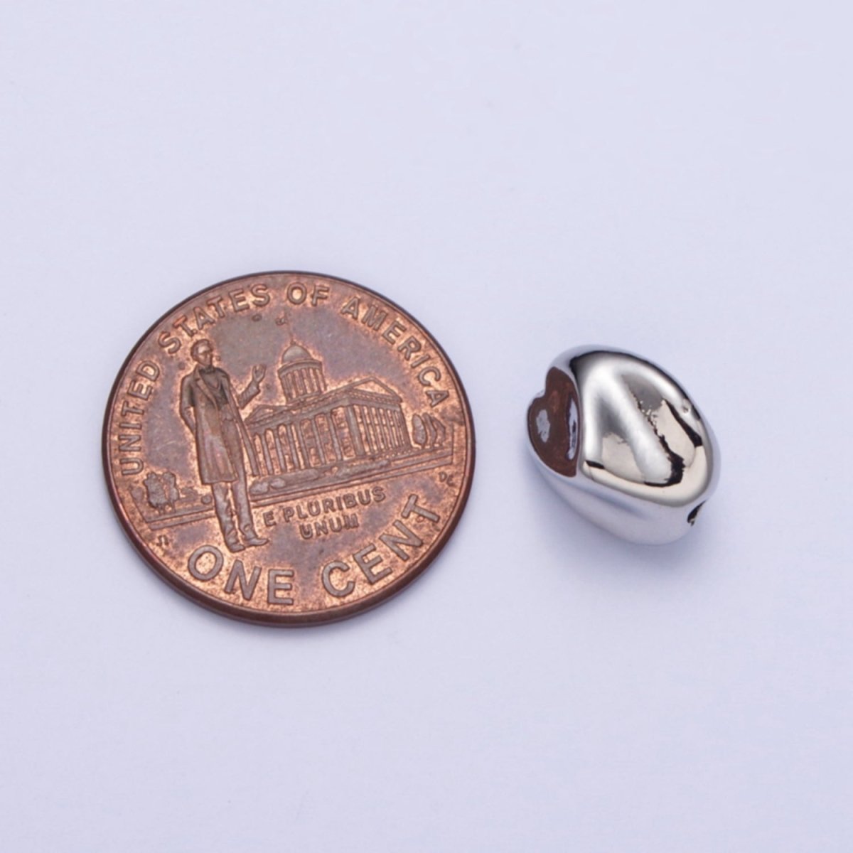 Abstract 10.7mmx9.2mm Gold & Silver Geometric Spacer Bead Supply For Jewelry Bracelet Making | W-928 W-929 - DLUXCA