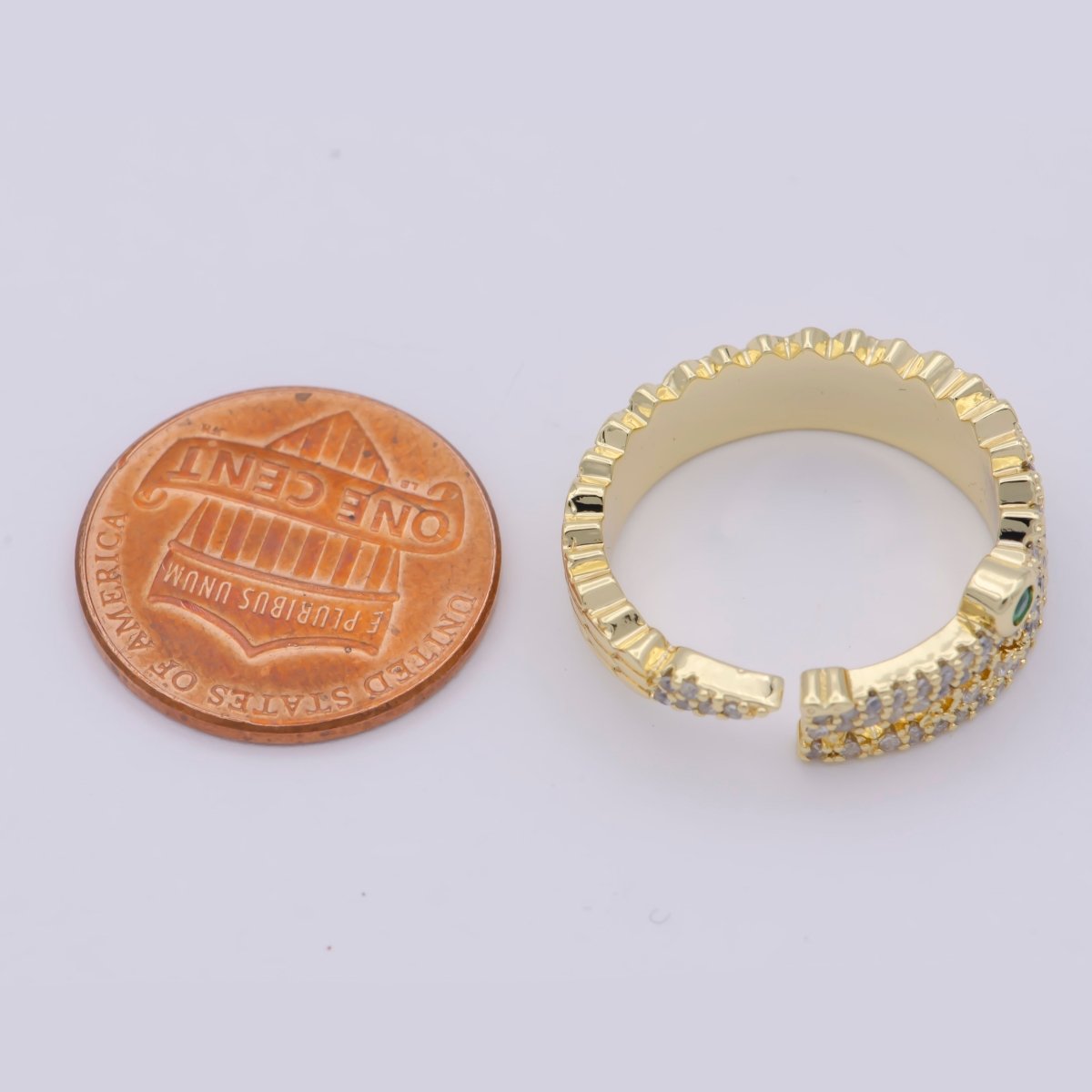 Alligator Ring, Gold Crocodile Ring, Cute Animal Style Ring, Unique Women Ring O-459 - DLUXCA