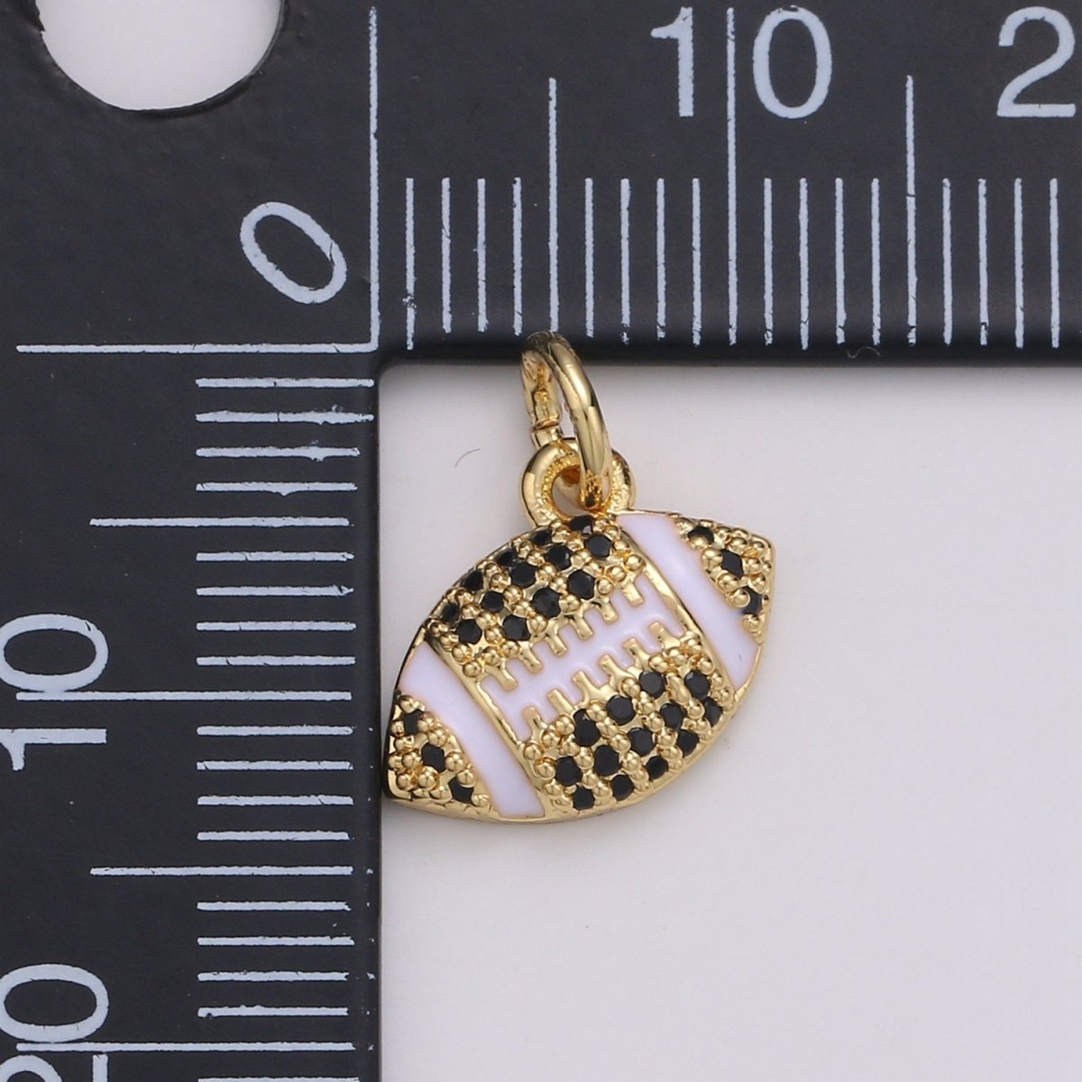 American Football Gold Filled Charm D731-D-732 - DLUXCA
