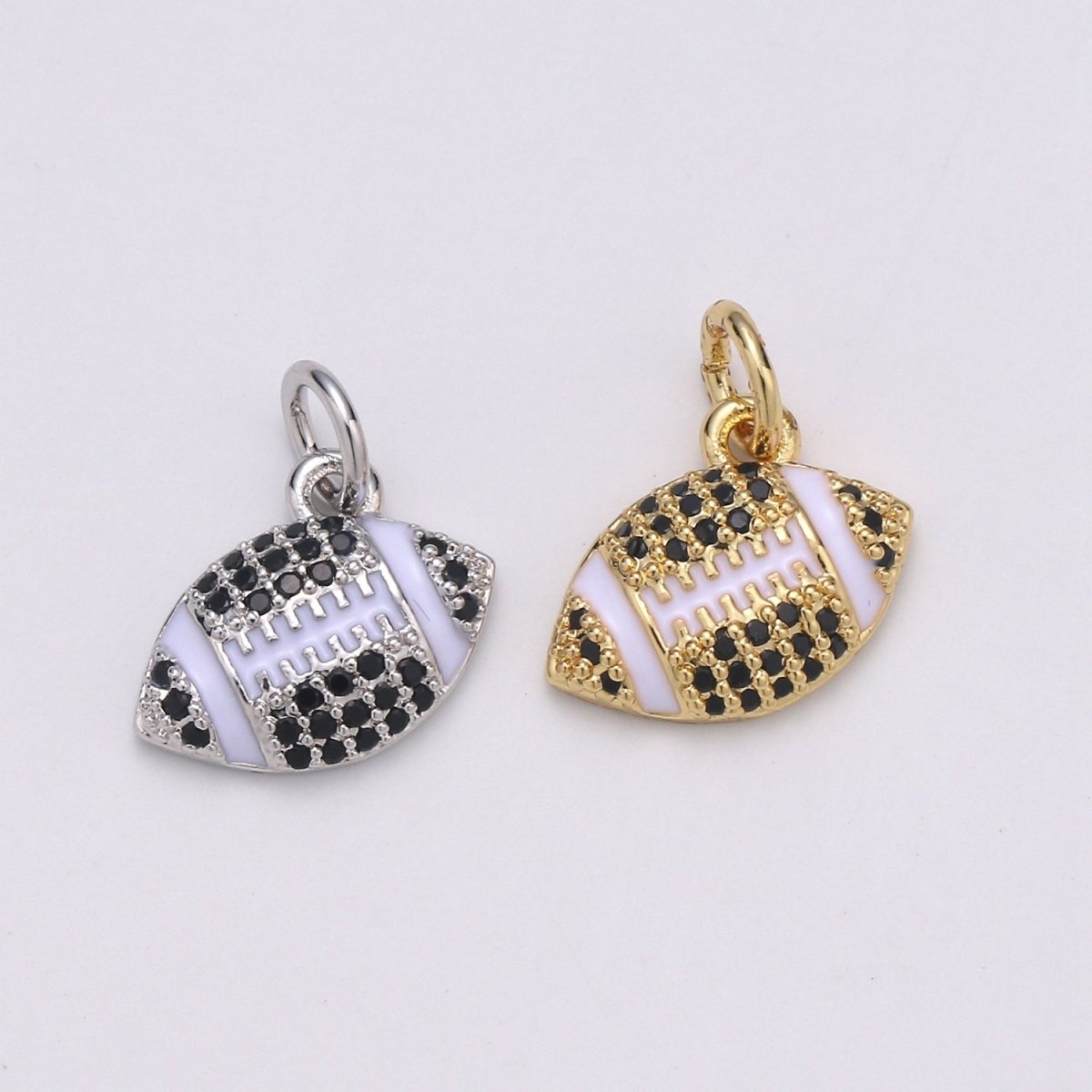 American Football Gold Filled Charm D731-D-732 - DLUXCA
