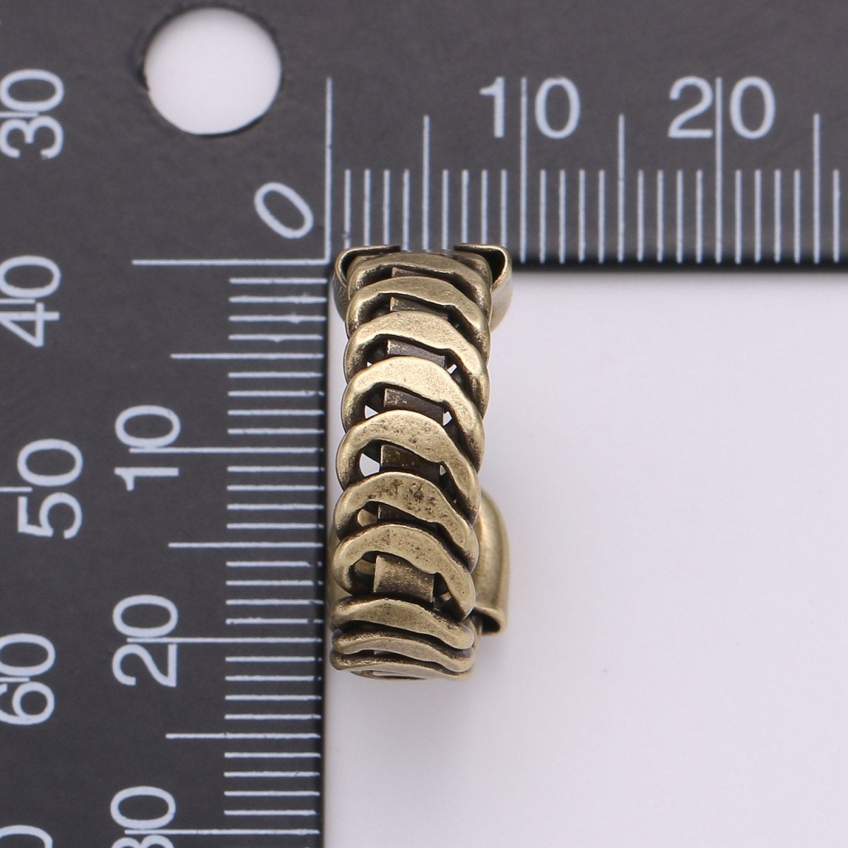 Antique Gold Ring Band, Tire Tread Ring, Unique Adjustable Band Ring Man Open ring for Men Women unisex ring Bold Ring R-005 R-006 - DLUXCA