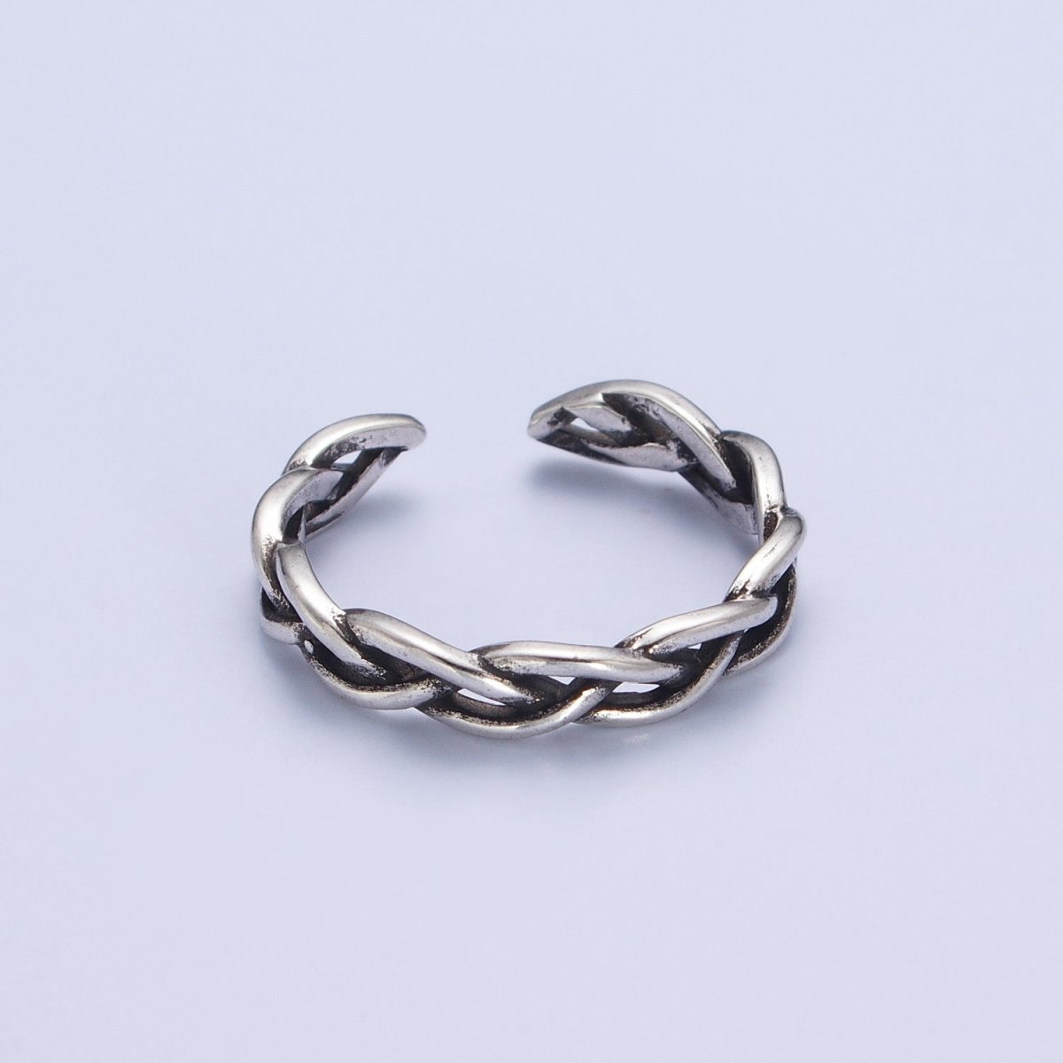 Sterling Silver Braided Cuff Ring Sterling Silver Braided Cuff Ring