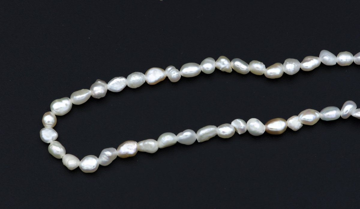 Baroque Freshwater Seed Necklace, Layering Necklace, Pearl Necklace, Beaded Necklace, Dainty Necklace Wedding Jewelry Christmas Gift | WA-512 Clearance Pricing - DLUXCA