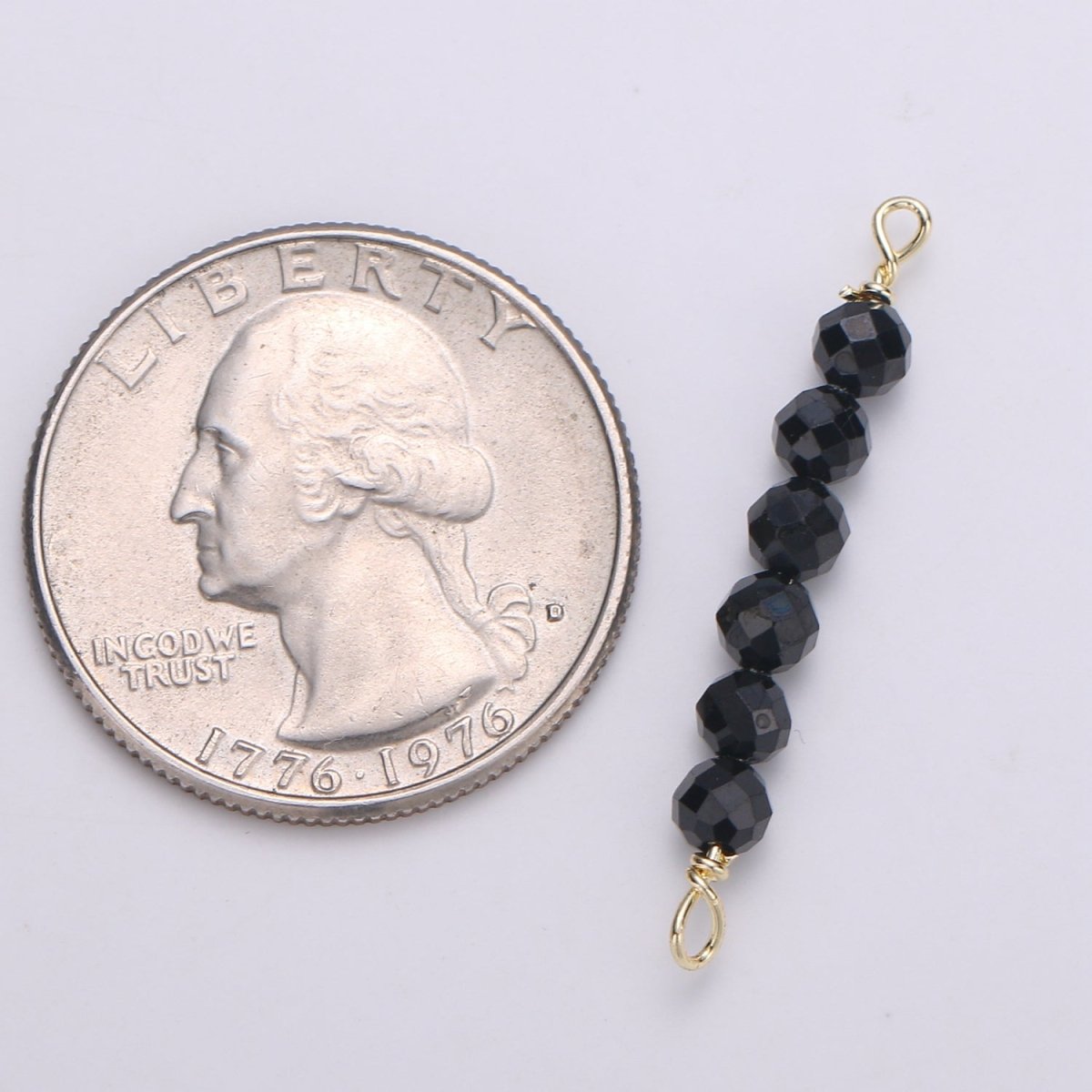 beads Connector for Necklace Bracelet Earring jewelry supplies Component in 14k Gold Filled wire Finding Natural Stone Beads F-530 - F-542 - DLUXCA