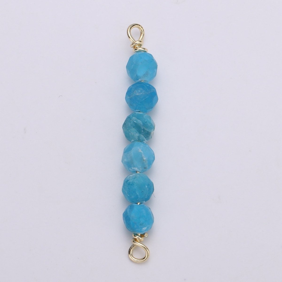 beads Connector for Necklace Bracelet Earring jewelry supplies Component in 14k Gold Filled wire Finding Natural Stone Beads F-530 - F-542 - DLUXCA