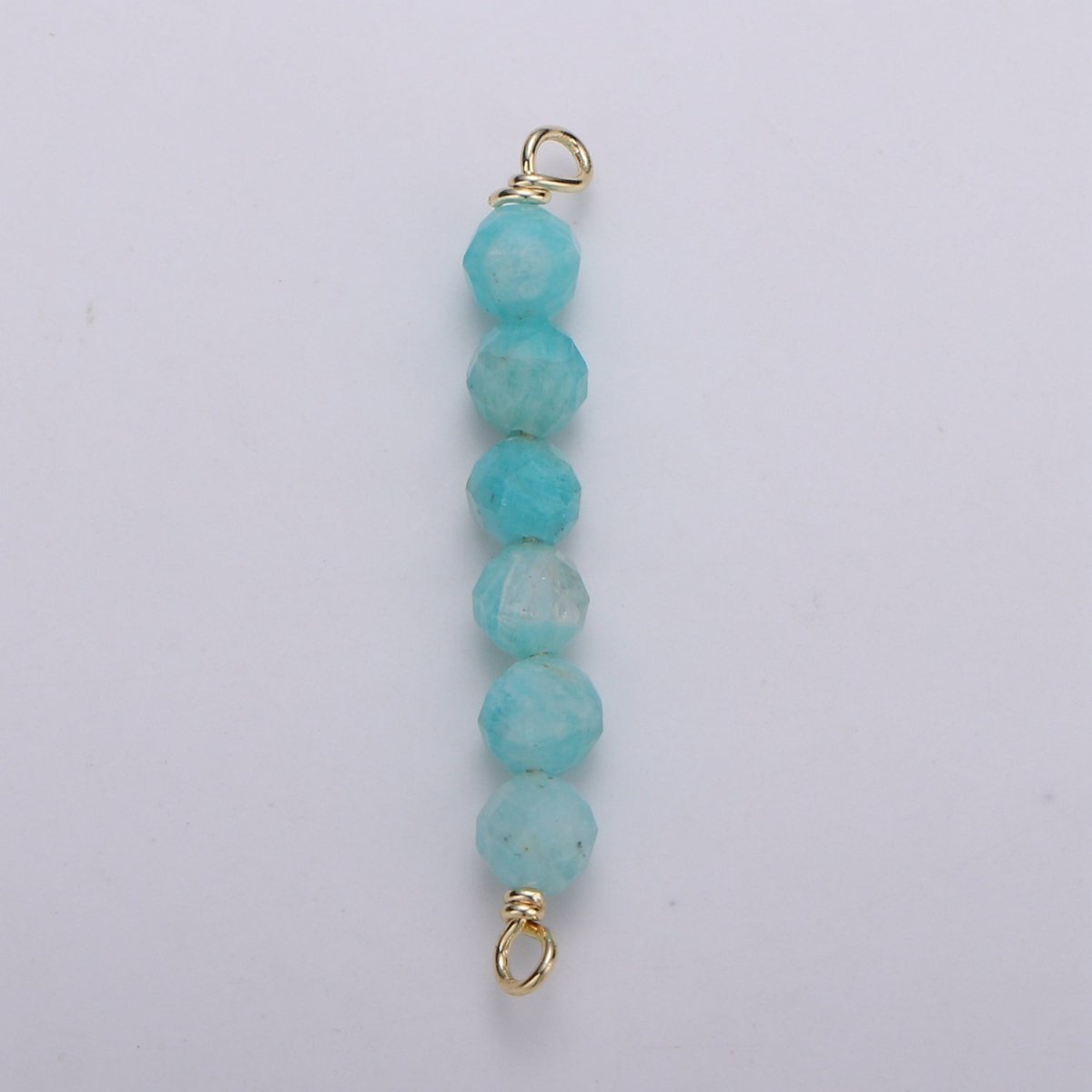 beads Connector for Necklace Bracelet Earring jewelry supplies Component in 14k Gold Filled wire Finding Natural Stone Beads F-530 - F-542 - DLUXCA