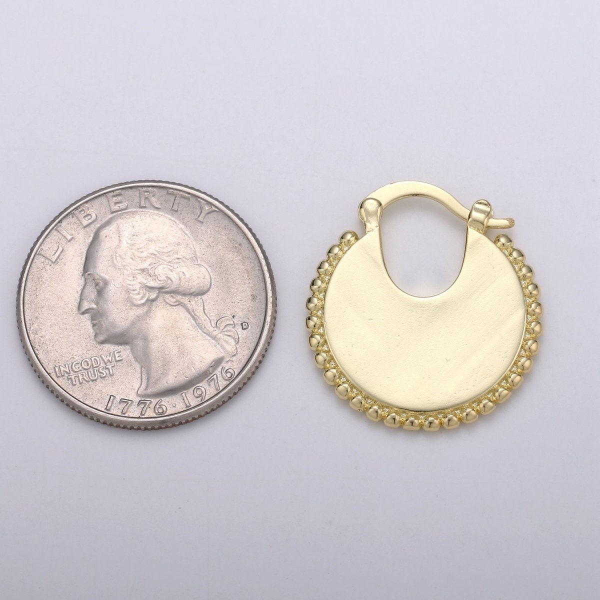 Big Statement Gold Earrings, Gold Fan Earrings, Large Gold Earrings, Women Big Earrings Bold Statement Jewelry Q-337 - DLUXCA