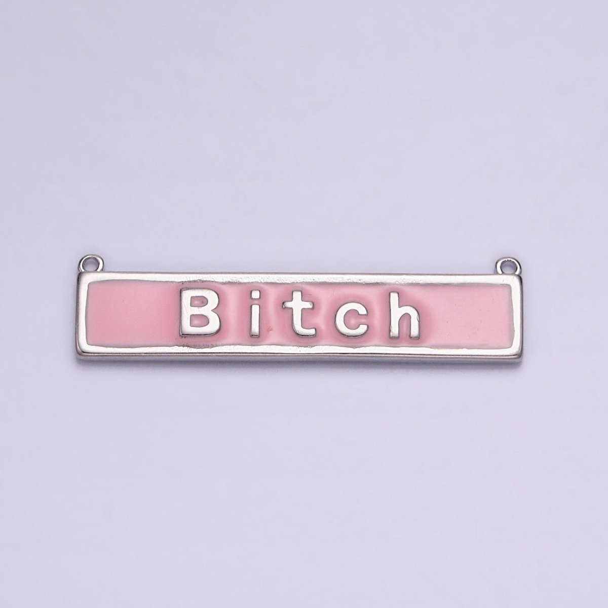Bitch Word Charm Connectors Pendants in Gold Silver For Funny Novelty Necklace Component AA931 AA932 AA933 AA934 - DLUXCA