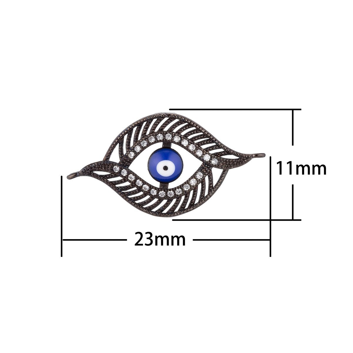 Black Blue Eye Connector F-020 - DLUXCA