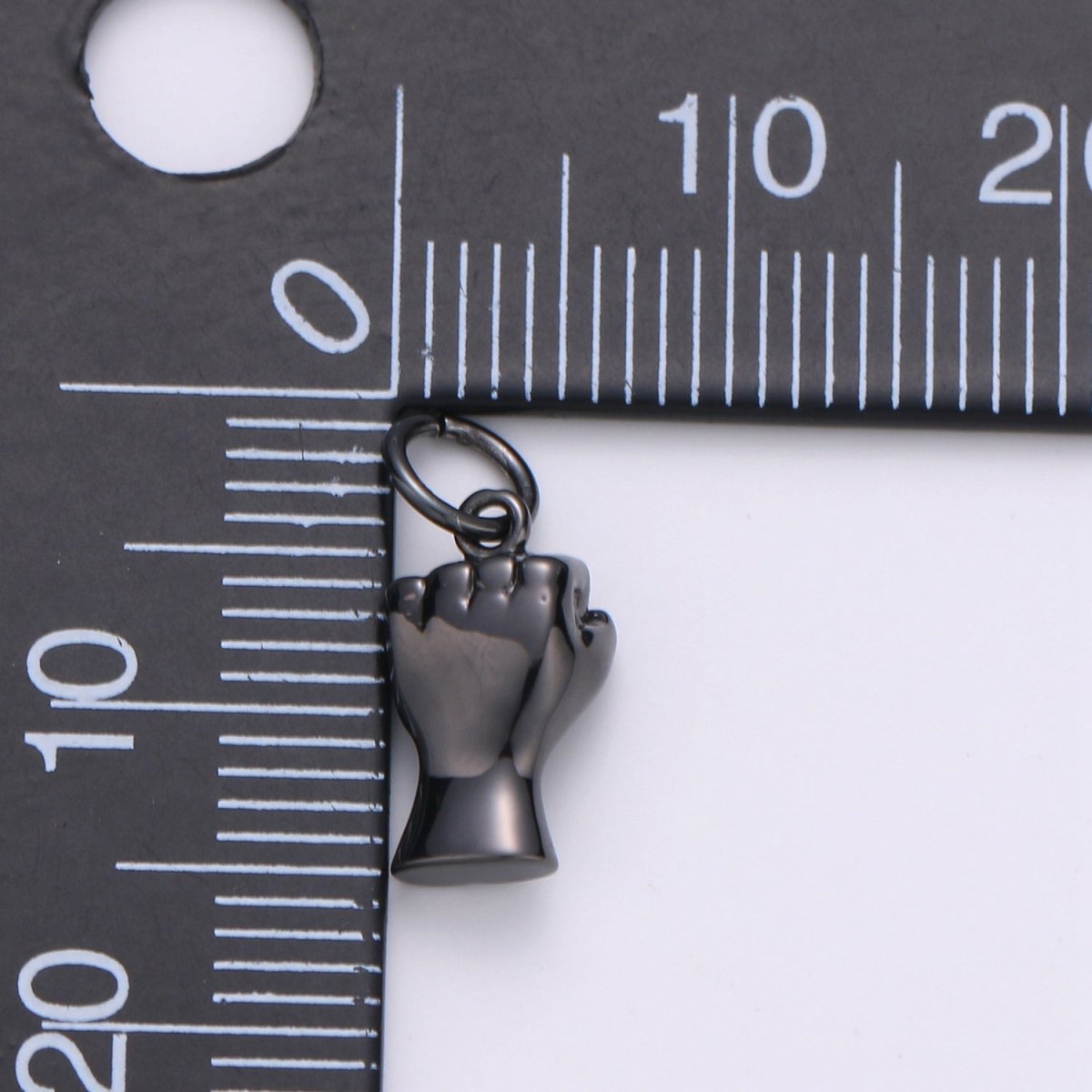 Black Hand Sign Fist Punch Charm BLM Black Lives Matter Gold Filled Pendant Jewelry D-484 - DLUXCA