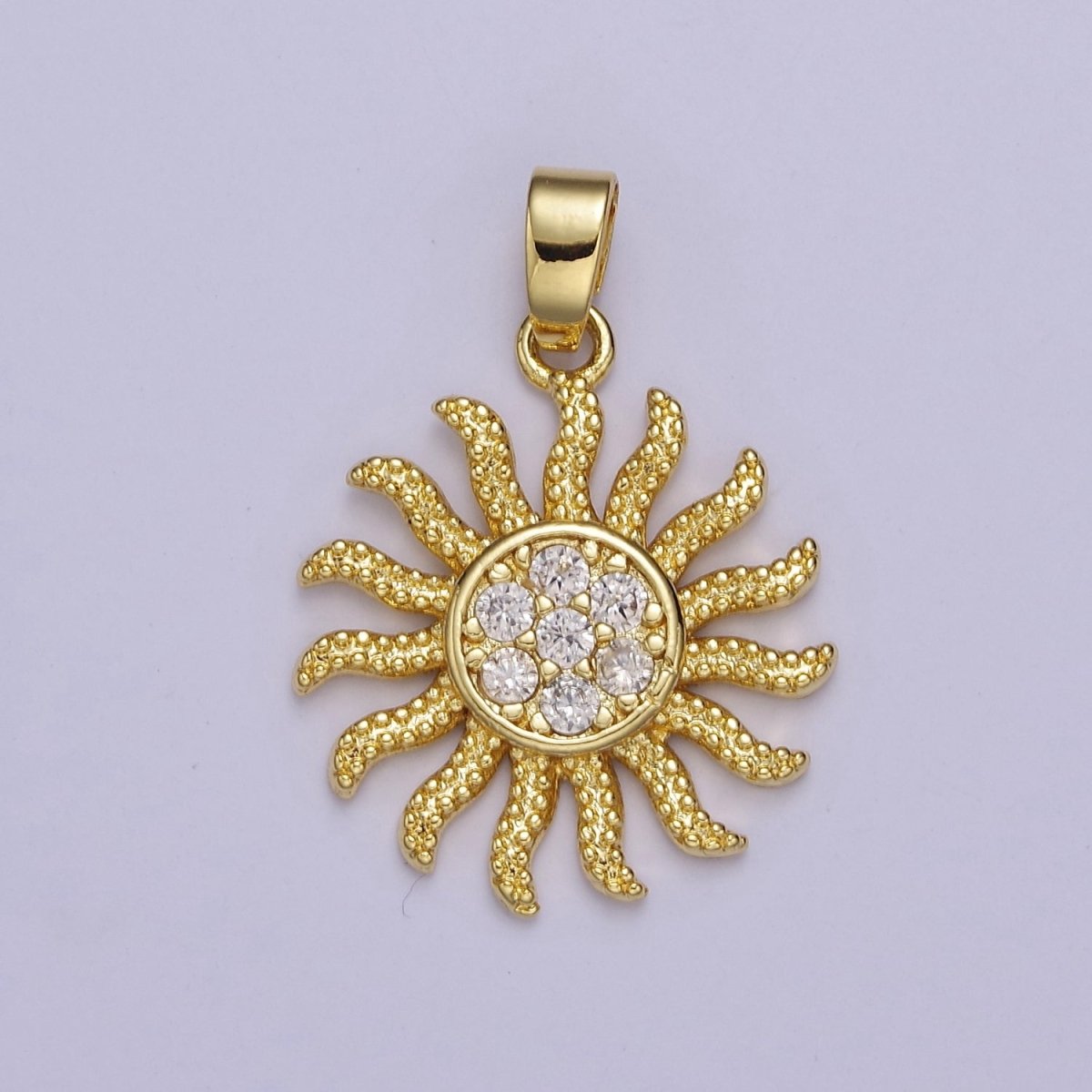 Bohemian Sun Pendant Sun Burst Charm J-532 - DLUXCA