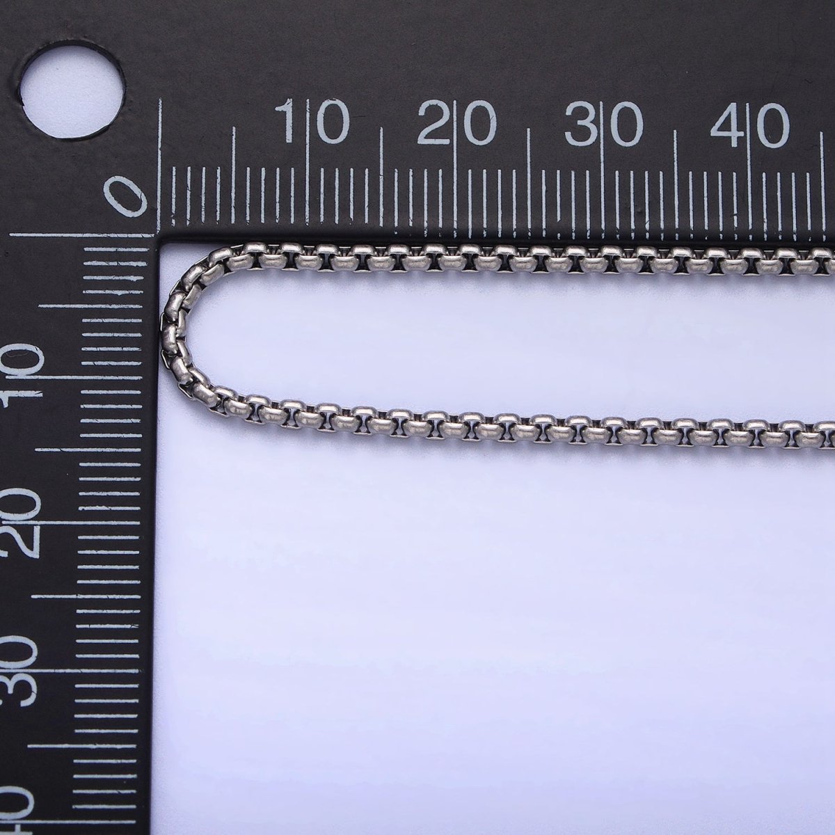 Cable Rolo Chain Necklace for Men or Women, Stainless Steel Box Chain 2mm Gold Silver Tone Tarnish Free Necklace Chain | WA-1706 WA-1707 Clearance Pricing - DLUXCA