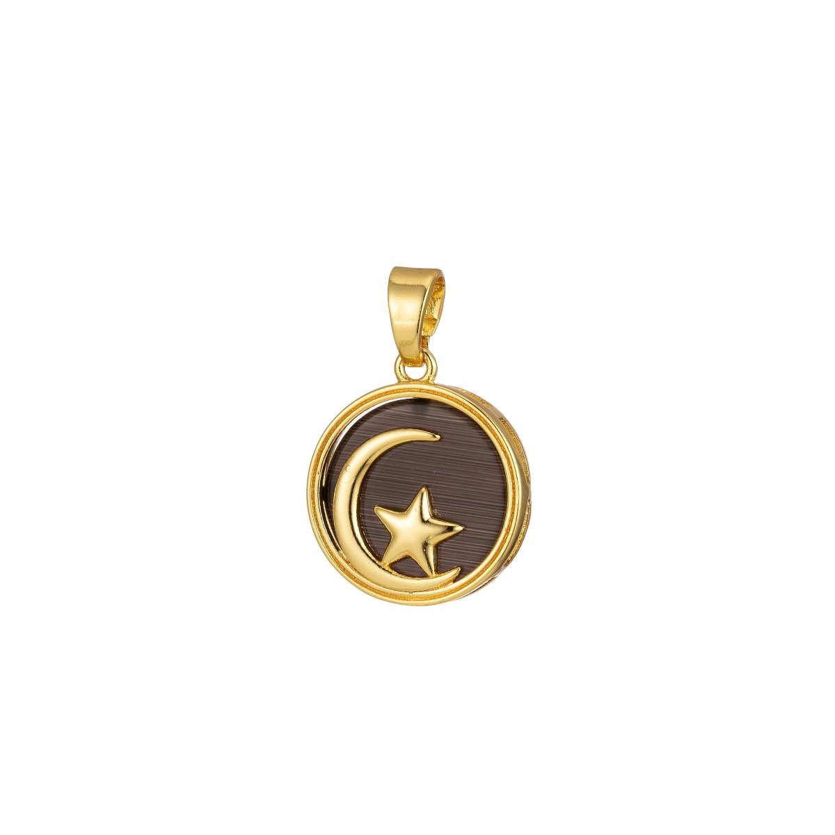 Celestial Pendant Crescent Moon Star Dainty Charm J-301~J-305 - DLUXCA