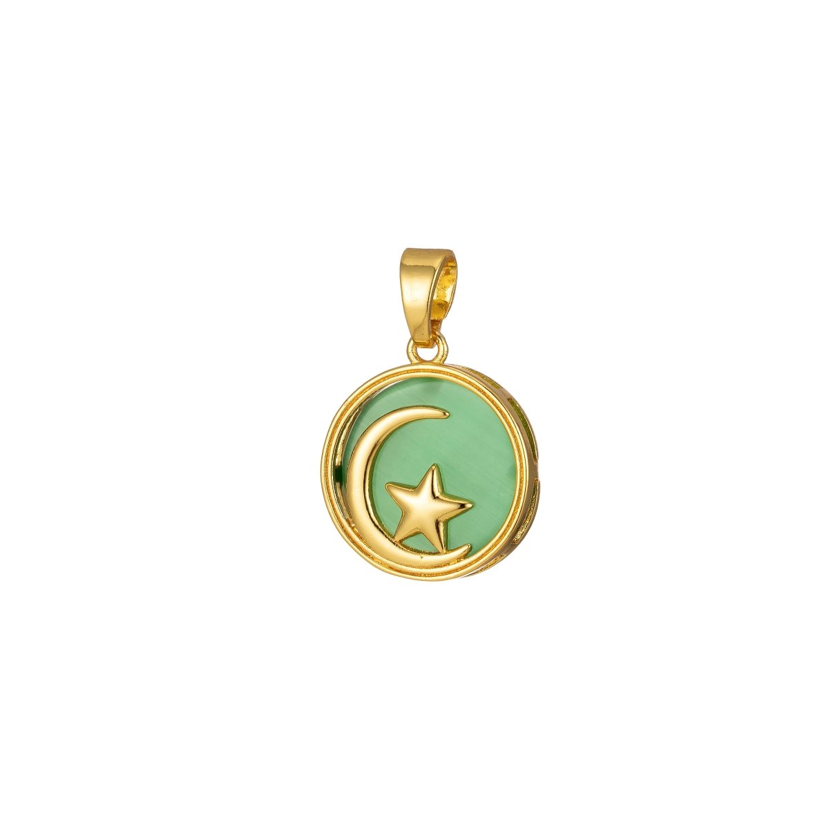 Celestial Pendant Crescent Moon Star Dainty Charm J-301~J-305 - DLUXCA