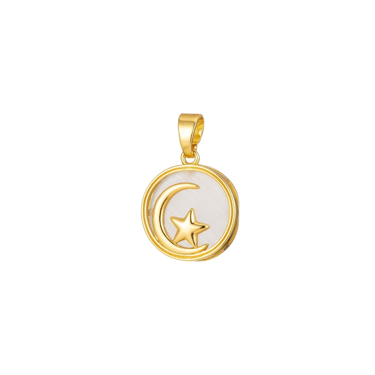 Celestial Pendant Crescent Moon Star Dainty Charm J-301~J-305 - DLUXCA
