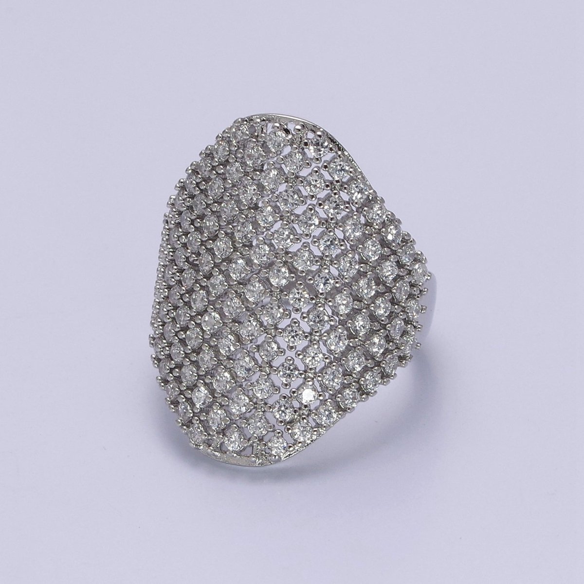 Chunky Gold CZ Rings for Statement Jewelry S-482 S-483 - DLUXCA