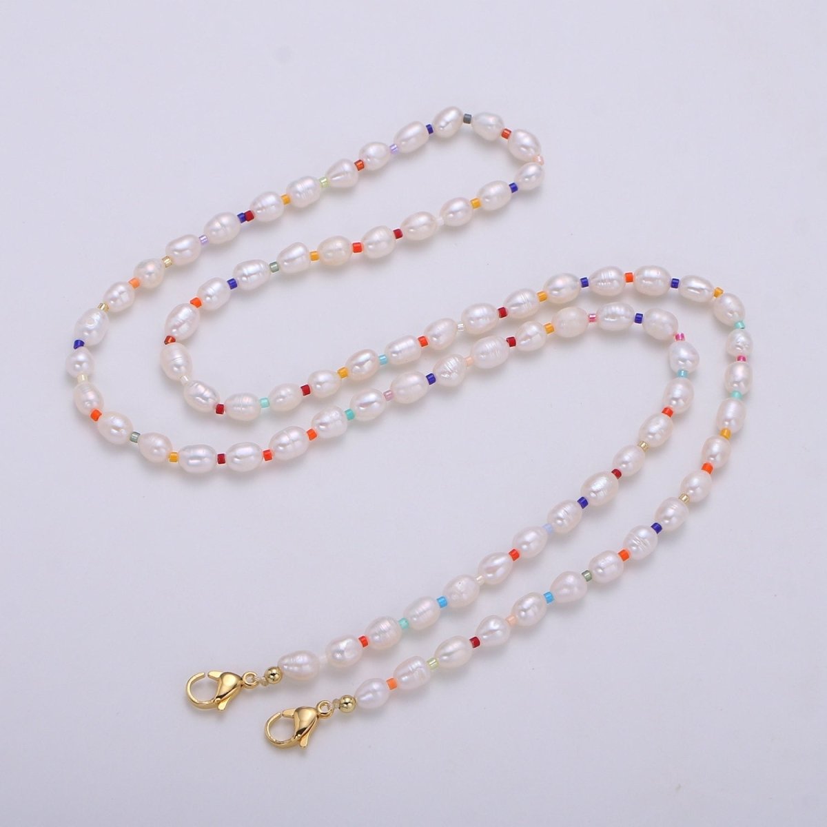 Classic Face Mask Chain / Face Mask Lanyard / Face Mask Holder / Silver Paperclip / Pearl Chain / Sparkly Chain / Mask Chain / Mask Lanyard - DLUXCA