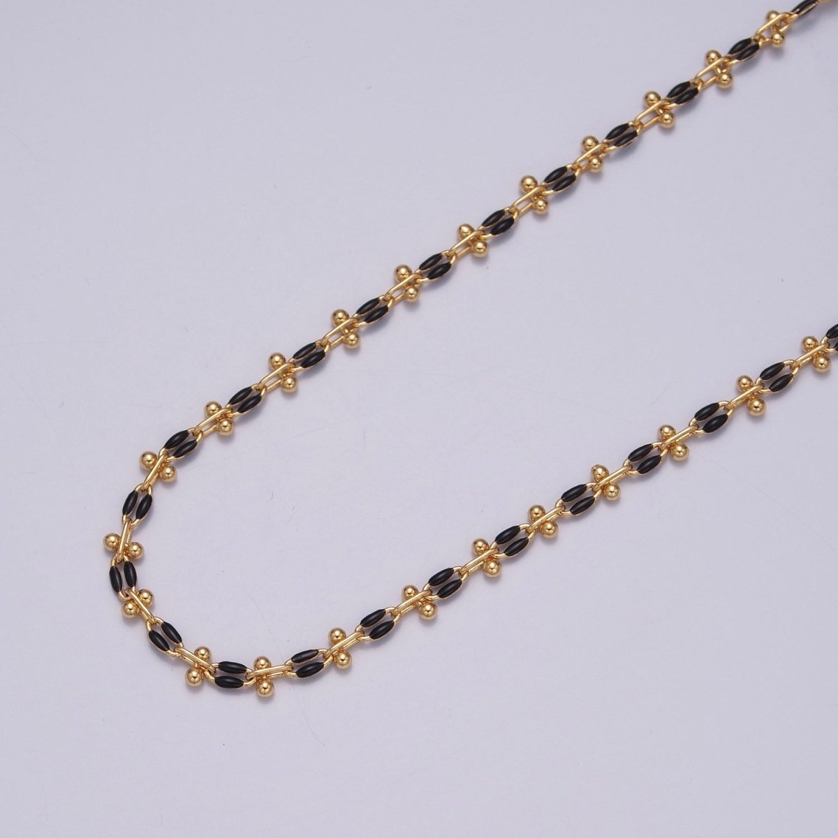 Color Enamel Cable Chain by Yard for Bracelet Anklet Necklace Component Link Enamel Color Chain | ROLL-803 ~ ROLL-813 Clearance Pricing - DLUXCA