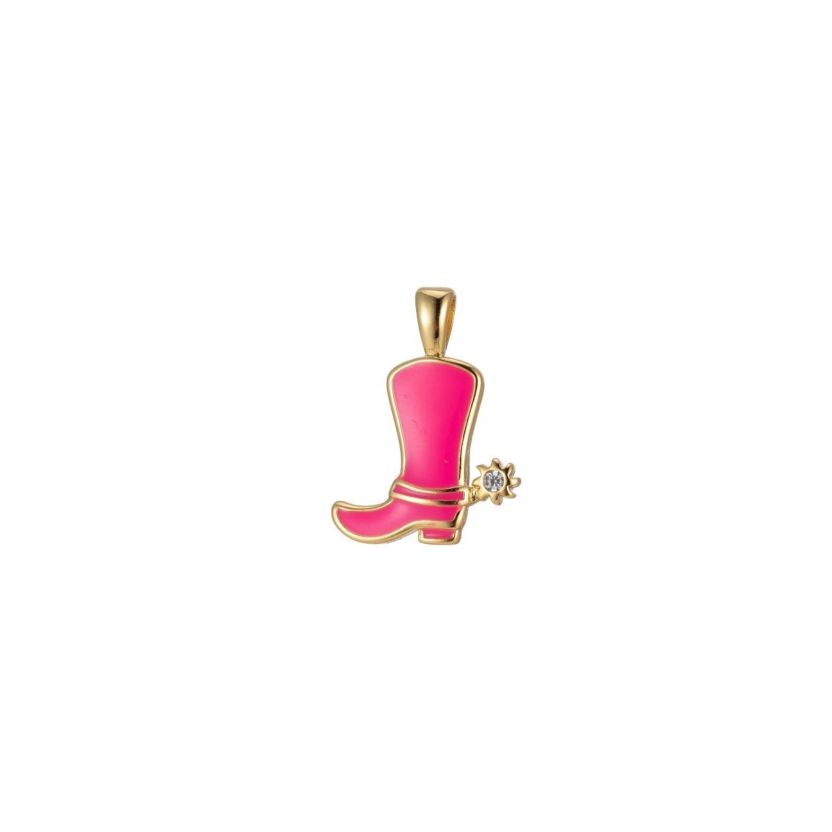 Colorful Cowboy Cowgirl Boot Enamel Charm Pendant Shoes Wild West Inspired H-023 H-033 J-840 - J-847 - DLUXCA