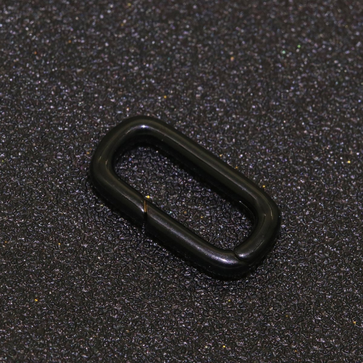 Colorful Enamel Spring Gate Ring, Push Gate ring, 12X7.5 mm Small Oval Ring, Charm Holder Pink Green Red Clasp for Link Connector Clasp L-428~L-437 - DLUXCA