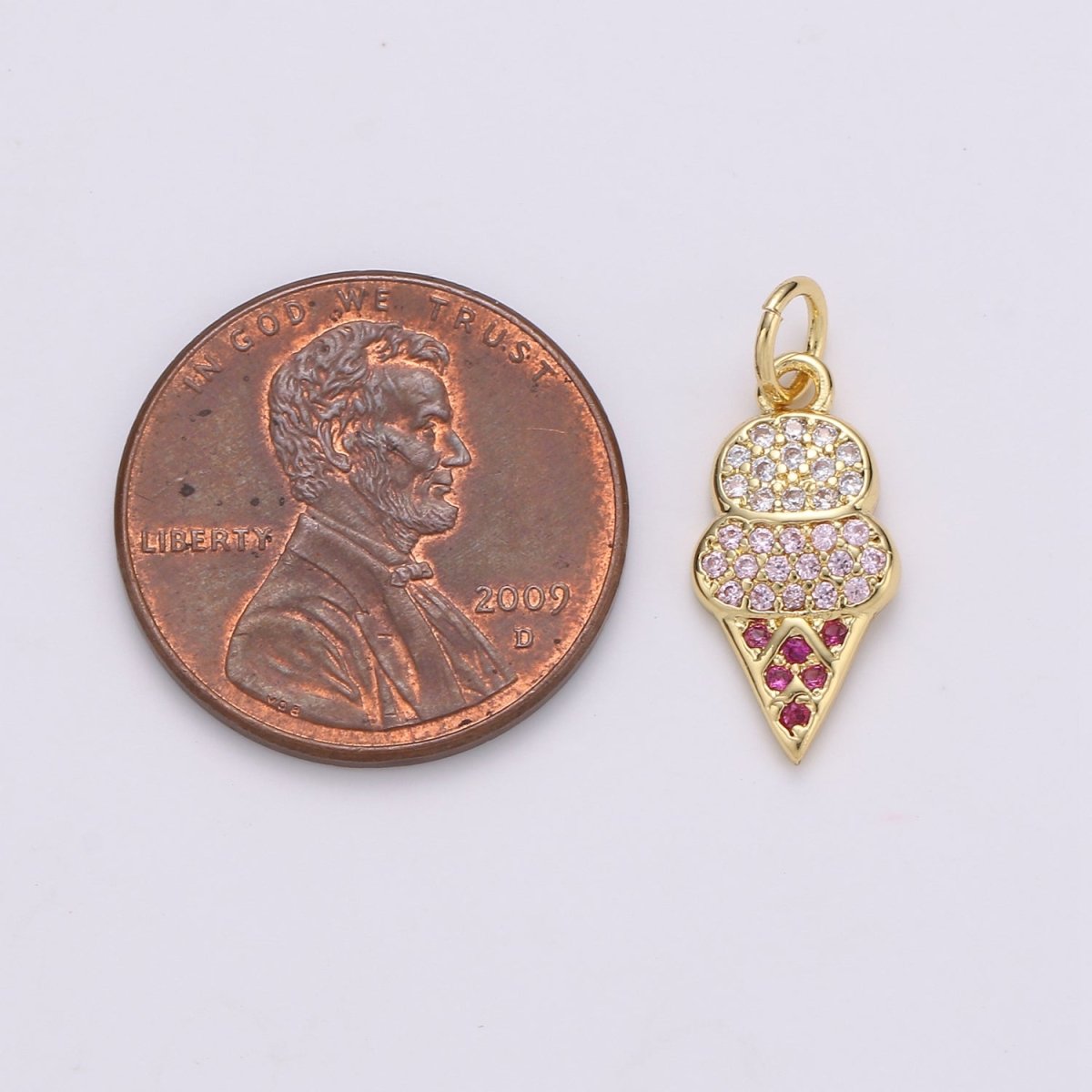 Colorful Ice Cream Charms Enamel Gold Plated for Bracelet Necklace Earring Component Summer Jewelry | D-343 - DLUXCA