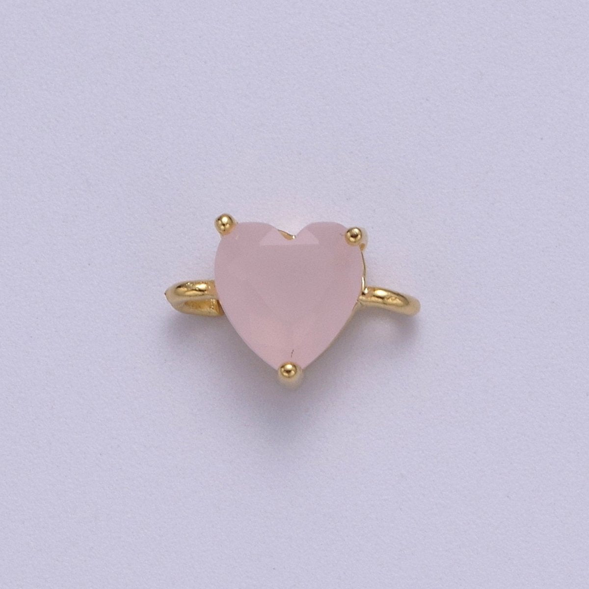 Colorful Little Heart Connectors Charms Mini Valentine Connectors Tiny Heart Charms Jewelry Supplies 10x7mm F-629~F-640 - DLUXCA