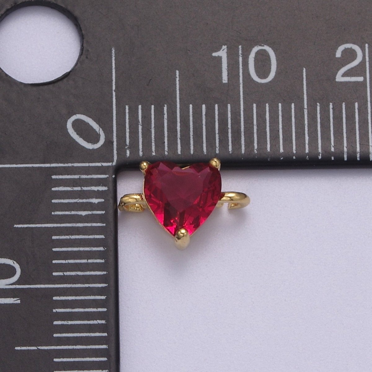 Colorful Little Heart Connectors Charms Mini Valentine Connectors Tiny Heart Charms Jewelry Supplies 10x7mm F-629~F-640 - DLUXCA