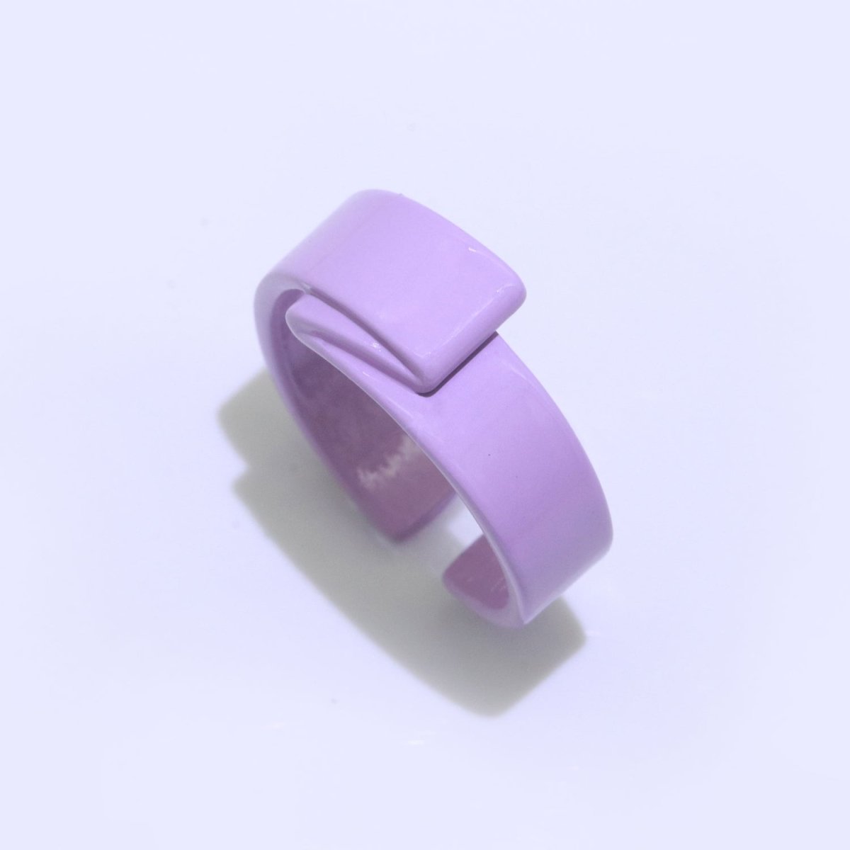 Colorful Neon Twisted ring, Y2K Trendy ring, Chunky enamel ring, Fun Summer ring Candy color ring, Gift for her - DLUXCA
