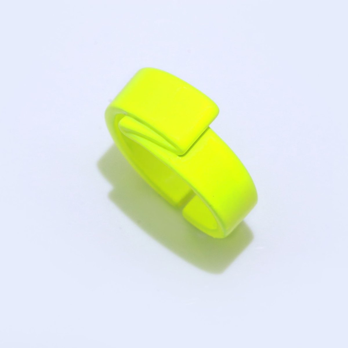 Colorful Neon Twisted ring, Y2K Trendy ring, Chunky enamel ring, Fun Summer ring Candy color ring, Gift for her - DLUXCA