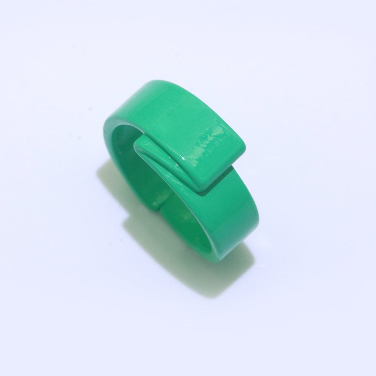 Colorful Neon Twisted ring, Y2K Trendy ring, Chunky enamel ring, Fun Summer ring Candy color ring, Gift for her - DLUXCA