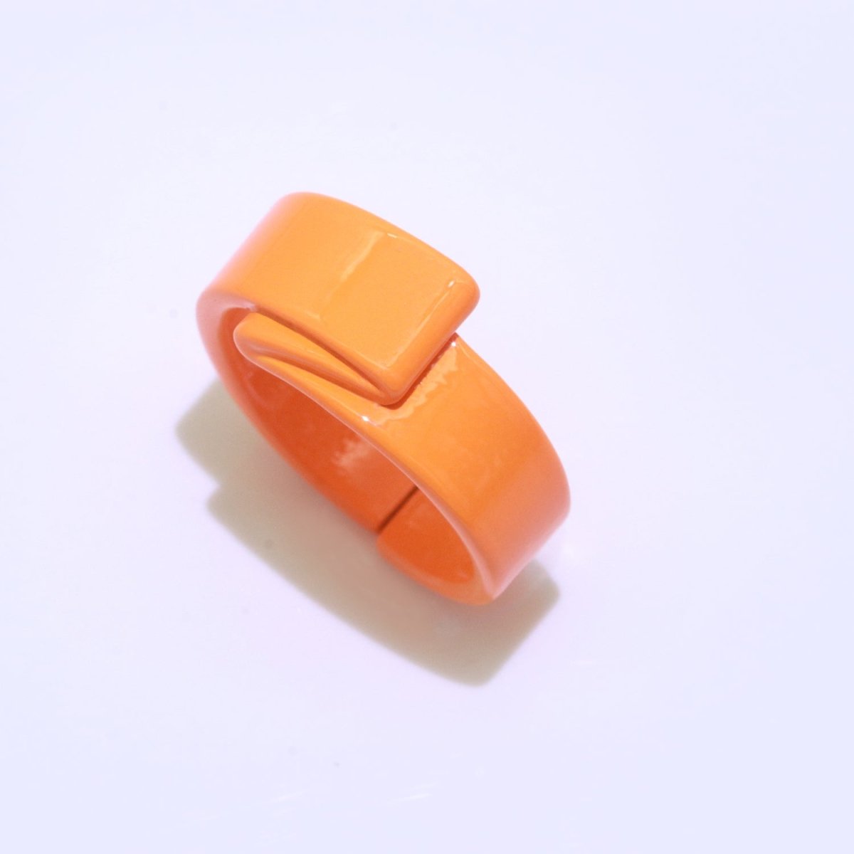 Colorful Neon Twisted ring, Y2K Trendy ring, Chunky enamel ring, Fun Summer ring Candy color ring, Gift for her - DLUXCA