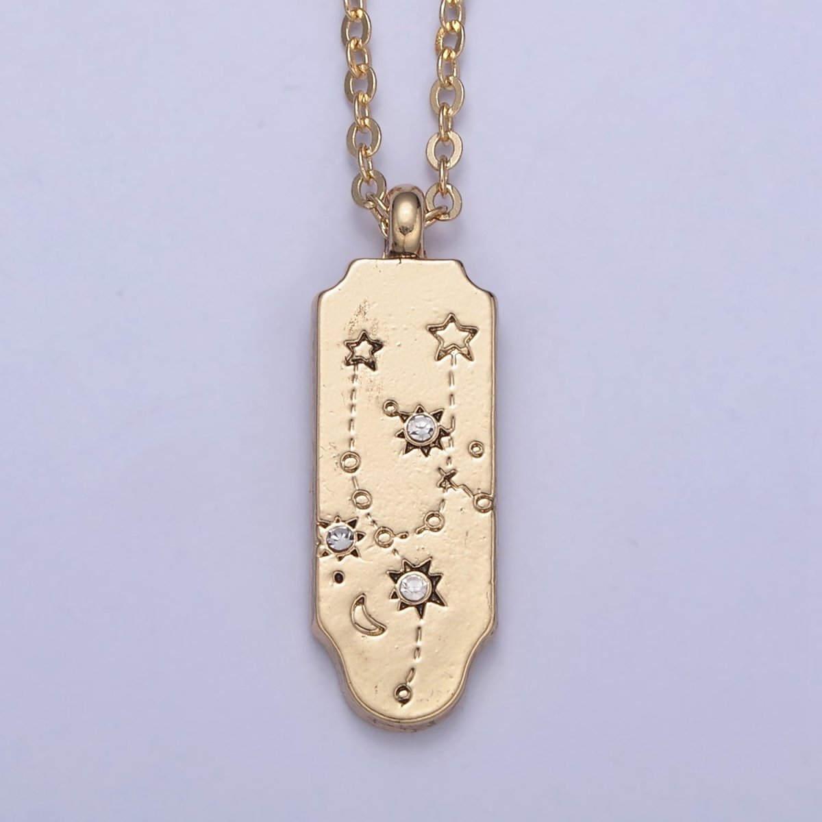 Constellation Zodiac Charms Necklace Astrology Zodiac Necklace Charms, 12 Zodiac Charms Ready to Wear Necklace for Personalized Jewelry Wholesale | WA-491 to WA-502 Clearance Pricing - DLUXCA