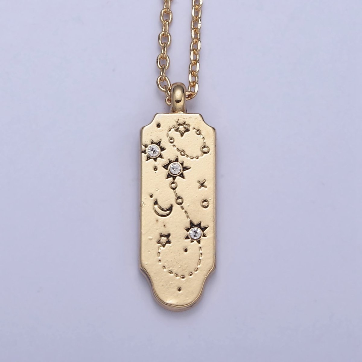 Constellation Zodiac Charms Necklace Astrology Zodiac Necklace Charms, 12 Zodiac Charms Ready to Wear Necklace for Personalized Jewelry Wholesale | WA-491 to WA-502 Clearance Pricing - DLUXCA