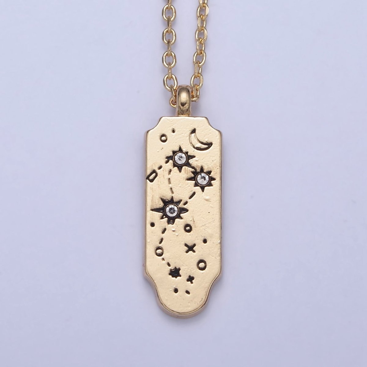 Constellation Zodiac Charms Necklace Astrology Zodiac Necklace Charms, 12 Zodiac Charms Ready to Wear Necklace for Personalized Jewelry Wholesale | WA-491 to WA-502 Clearance Pricing - DLUXCA