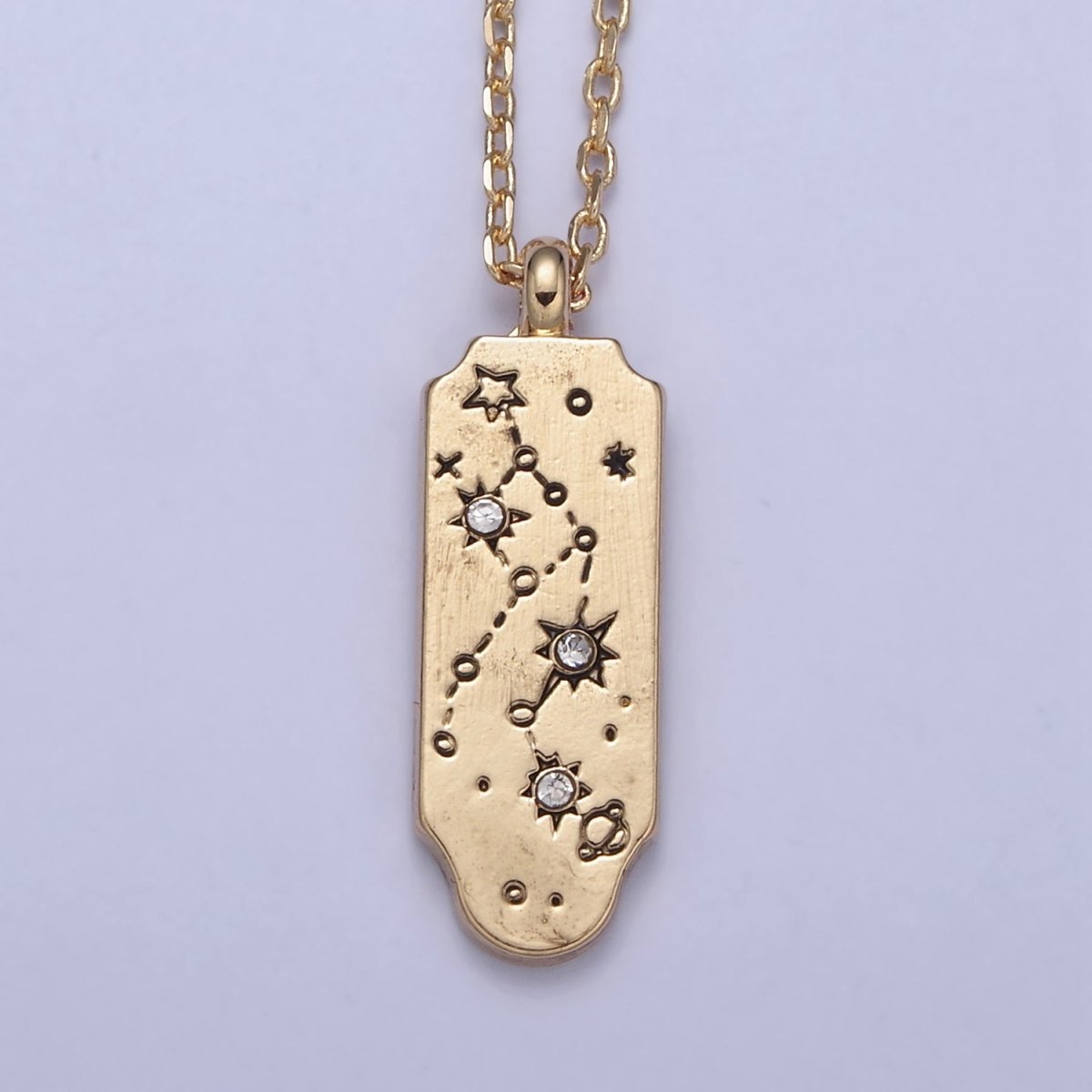 Constellation Zodiac Charms Necklace Astrology Zodiac Necklace Charms, 12 Zodiac Charms Ready to Wear Necklace for Personalized Jewelry Wholesale | WA-491 to WA-502 Clearance Pricing - DLUXCA