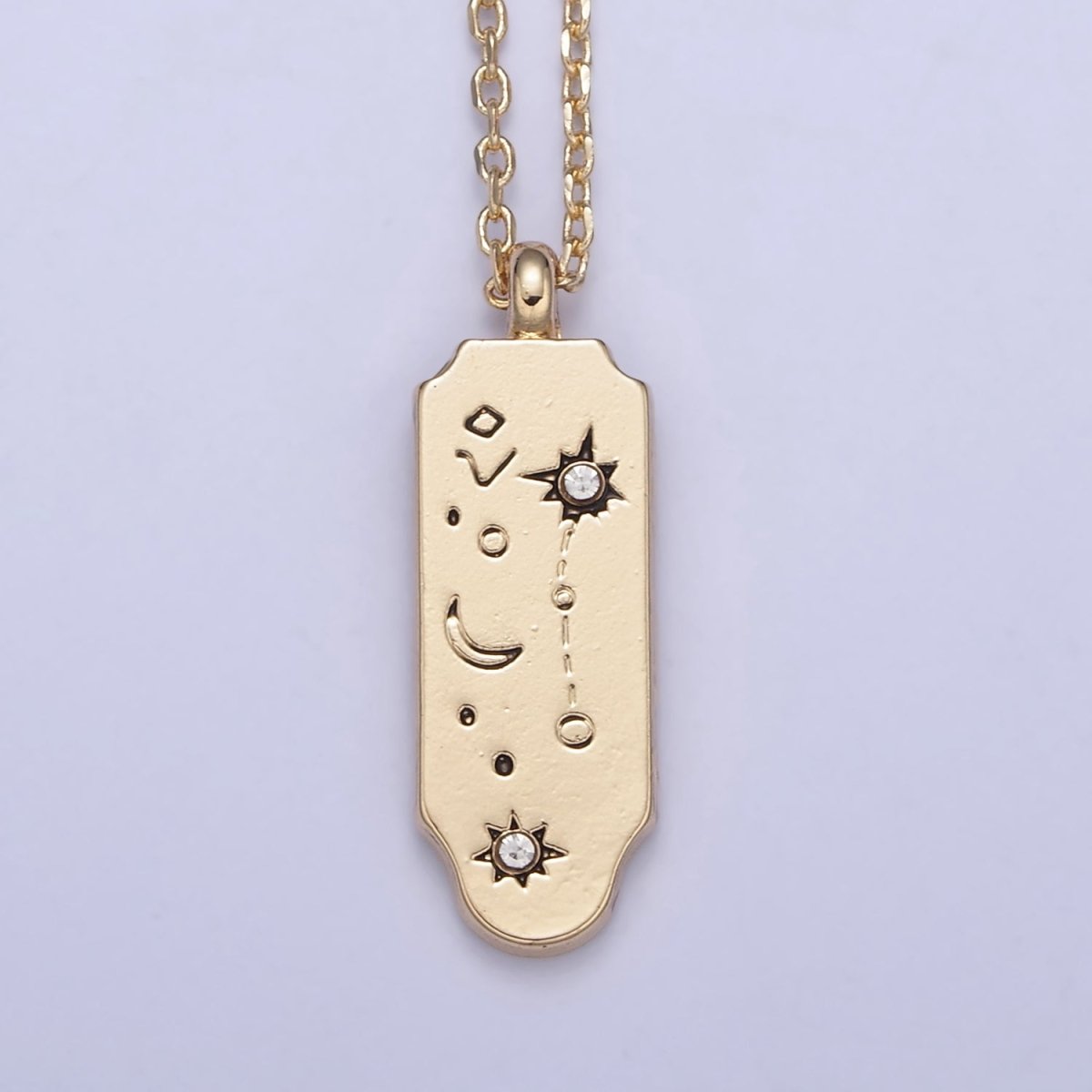 Constellation Zodiac Charms Necklace Astrology Zodiac Necklace Charms, 12 Zodiac Charms Ready to Wear Necklace for Personalized Jewelry Wholesale | WA-491 to WA-502 Clearance Pricing - DLUXCA