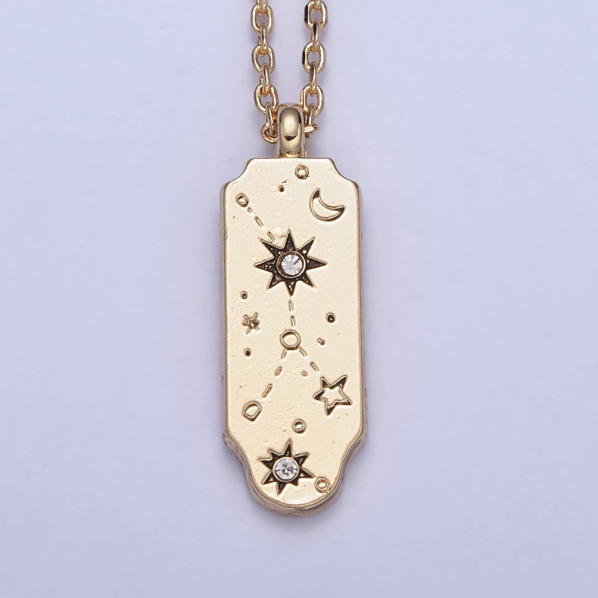 Constellation Zodiac Charms Necklace Astrology Zodiac Necklace Charms, 12 Zodiac Charms Ready to Wear Necklace for Personalized Jewelry Wholesale | WA-491 to WA-502 Clearance Pricing - DLUXCA