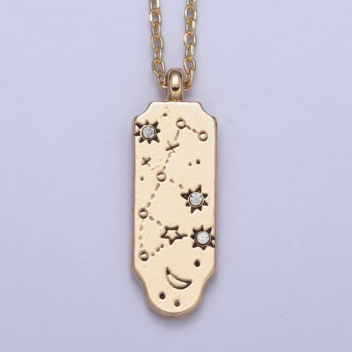 Constellation Zodiac Charms Necklace Astrology Zodiac Necklace Charms, 12 Zodiac Charms Ready to Wear Necklace for Personalized Jewelry Wholesale | WA-491 to WA-502 Clearance Pricing - DLUXCA