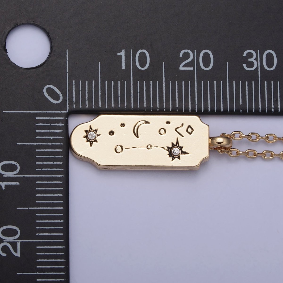 Constellation Zodiac Charms Necklace Astrology Zodiac Necklace Charms, 12 Zodiac Charms Ready to Wear Necklace for Personalized Jewelry Wholesale | WA-491 to WA-502 Clearance Pricing - DLUXCA